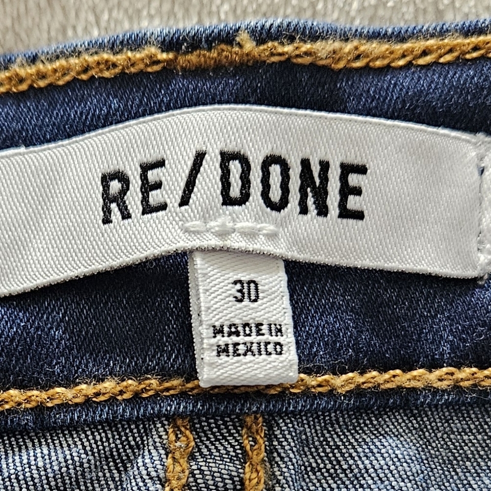 NWT RE/DONE Women's 90s High Rise Loose Jeans: Deep Faded Blue: Size- 30 - Picture 11 of 15